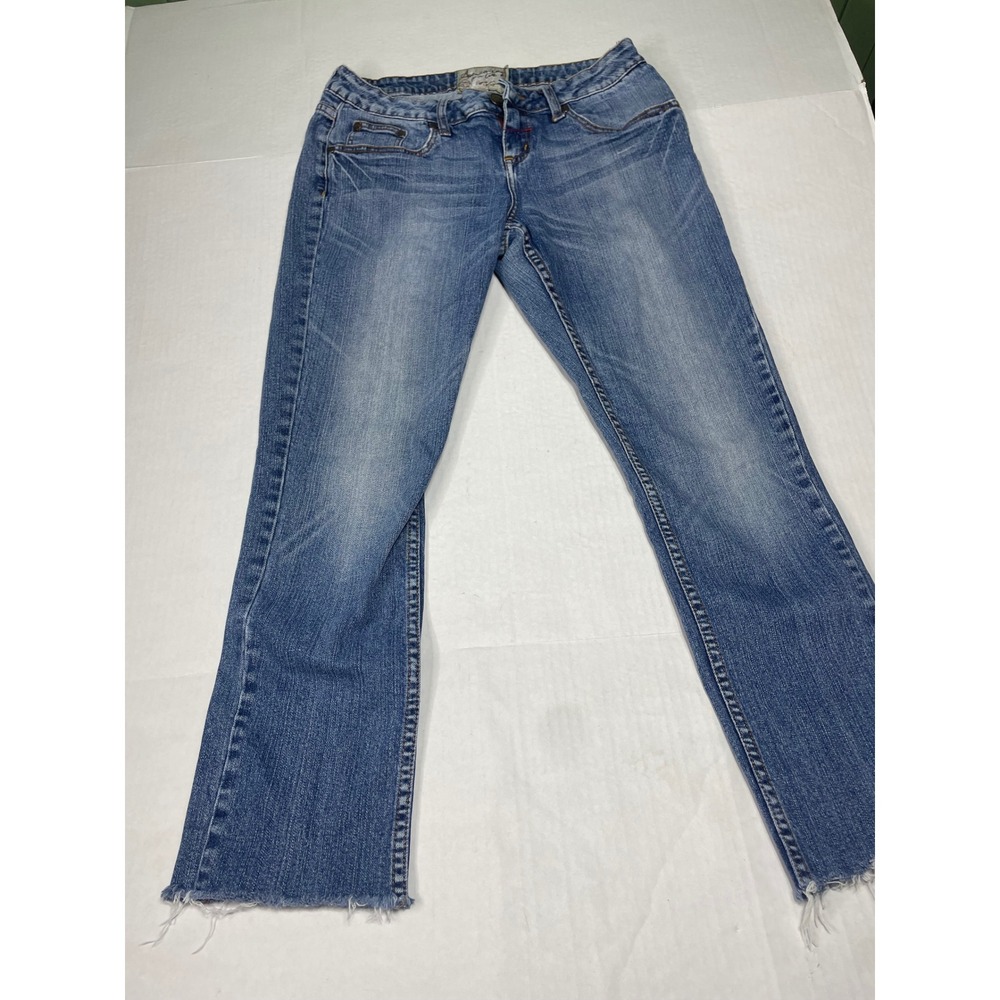 American Rag Cie Skinny Jeans Womens  small  Wash Raw Hem Low Rise‎ Denim